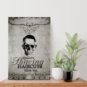 Placa Decorativa Barber Shop Vintage Haircuts