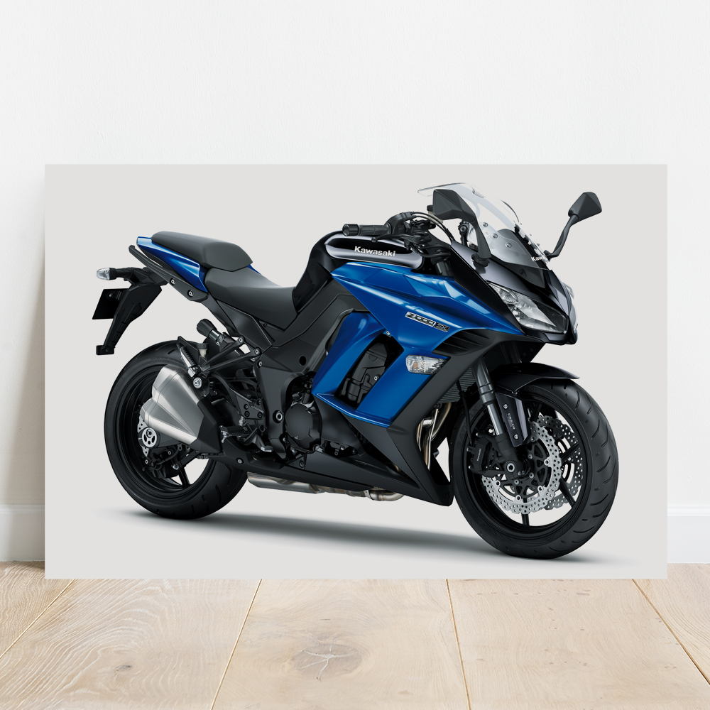 Quadro decorativo desenho moto Harley Davison marrom